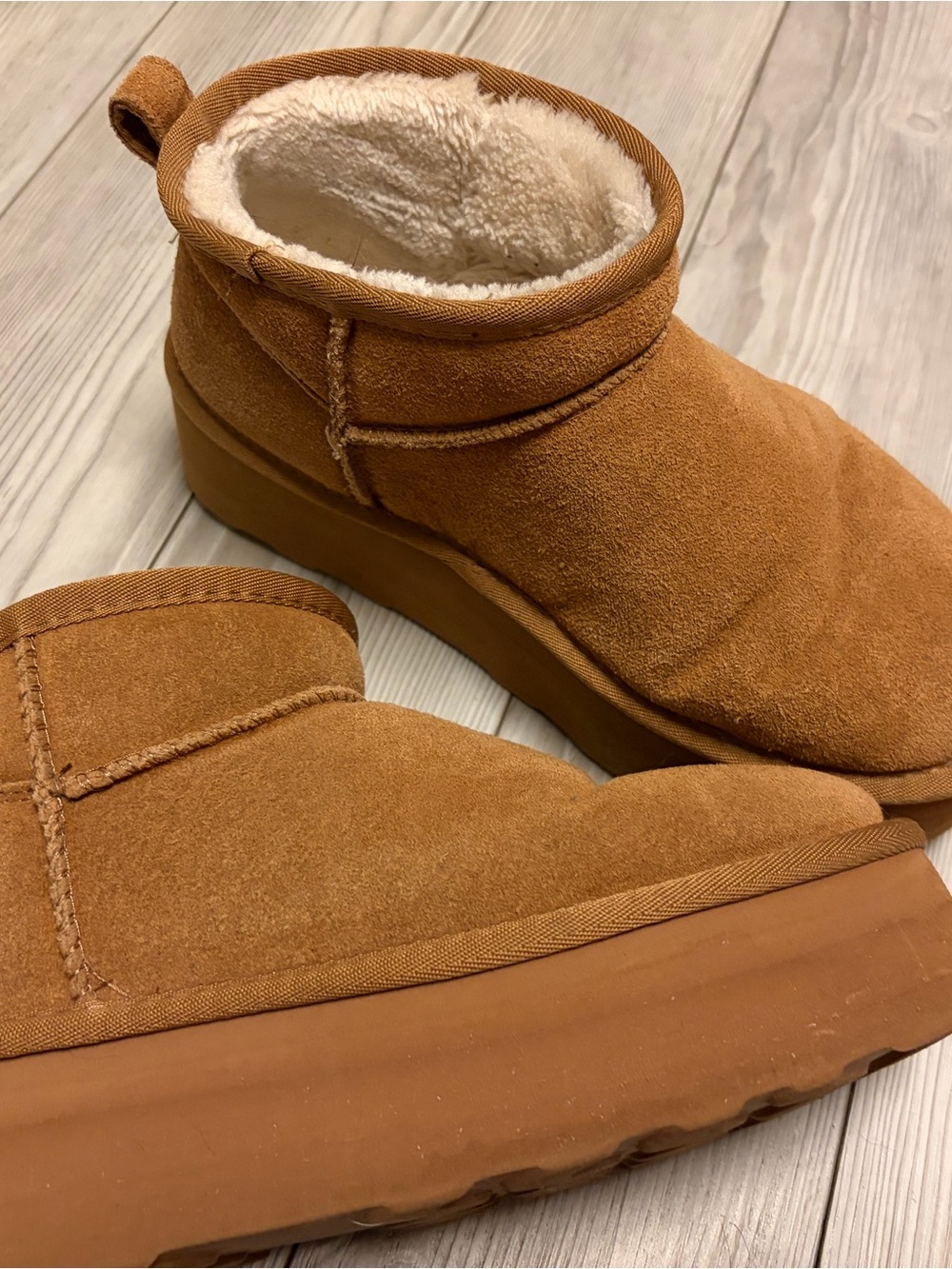Cushionaire Platform Boots in Chestnut - Picture 4 of 9